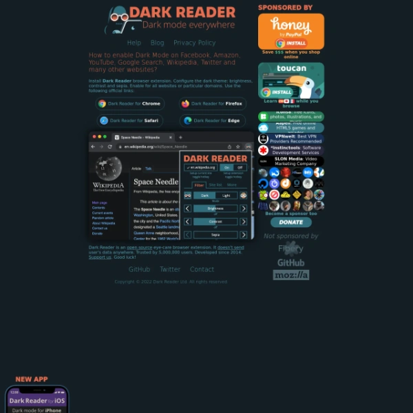 Dark Reader on freeporning.com