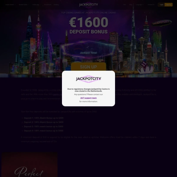 Jackpot City Casino on freeporning.com