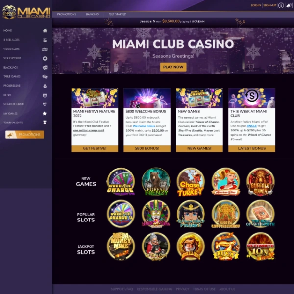 Miami Club Casino on freeporning.com