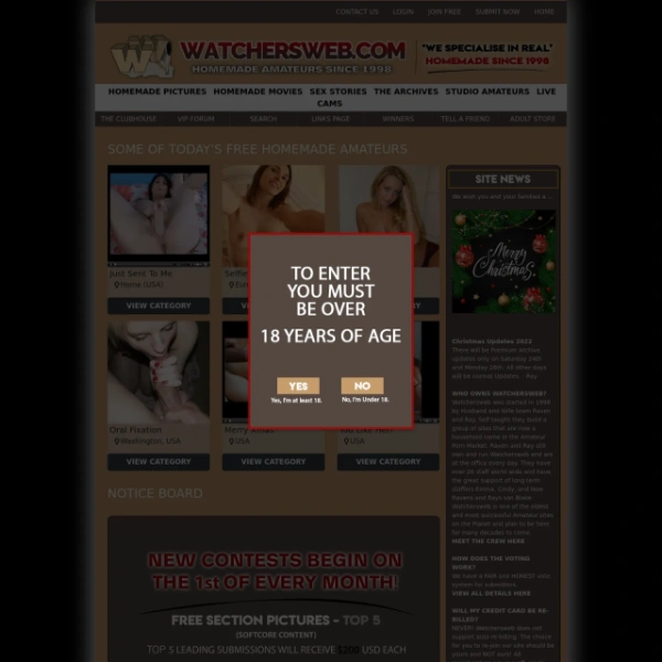WatchersWeb on freeporning.com